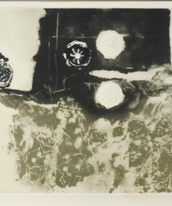 Antoni Clavé . - "La nit, 1968" grabado al carborundum, enmarcado
