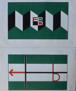 José Caballero - "Propuesta para una bandera andaluza" serigrafia