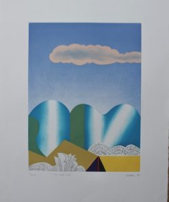 Francisco Echauz - "La nube rosa" grabado aguafuerte