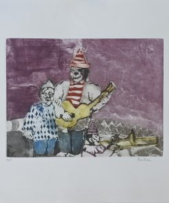 Miguel Ruiz Poveda - "El circo" grabado aguafuerte