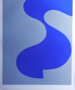 Sophie Taeuber-Arp - "Forme Bleue, 1973" serigrafía